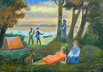 «Відпочиваючі біля озера Пісочне», 1981